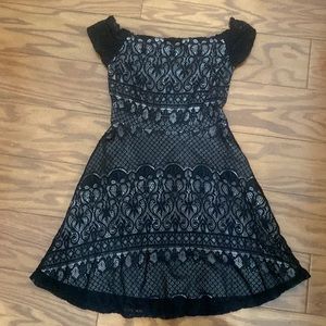 Black lace dress